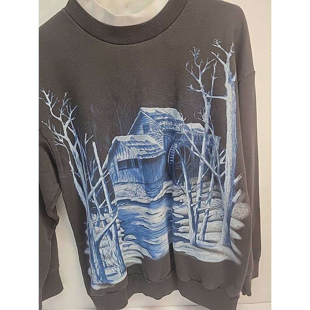 Vintage Basic Editions Shirt Grandma 90s Sweatshirt‎ Sz M